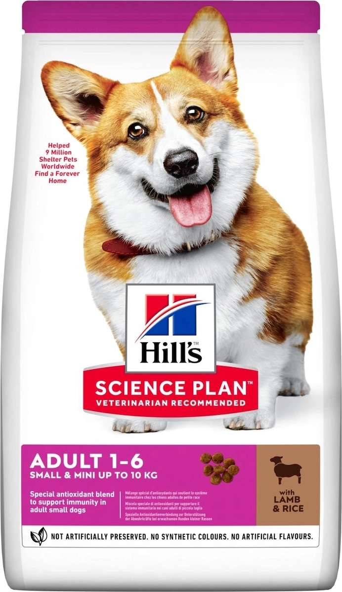 Hill's Science Plan Adult Small & Mini 1.5kg Dry Food for Adult Small Breed Dogs with Lamb