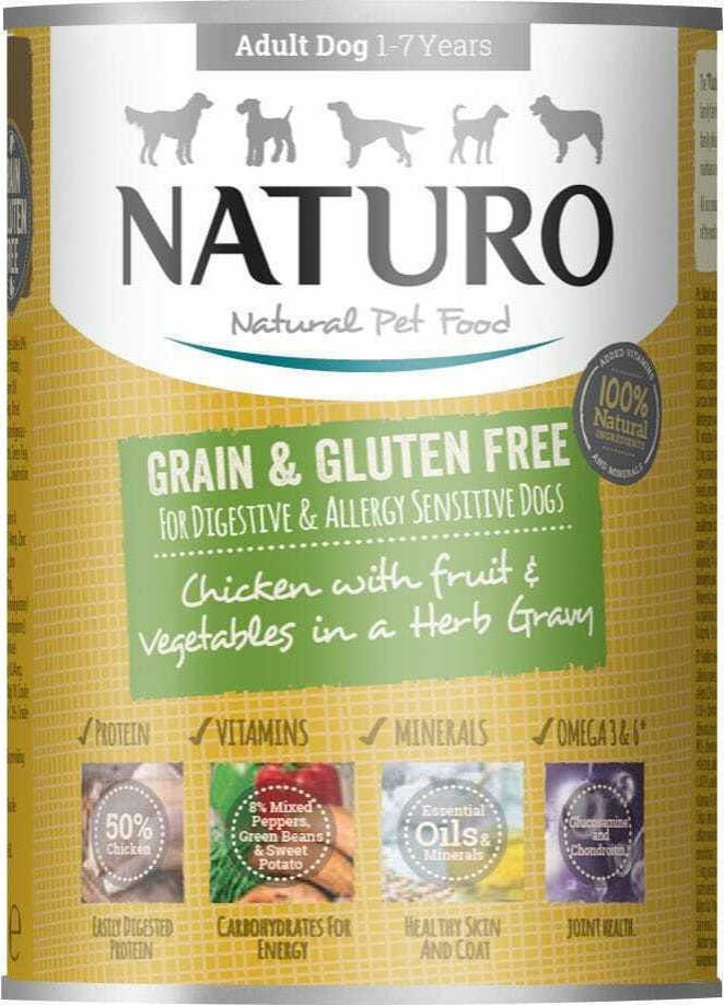 Naturo Grain & Gluten Free Chicken / Vegetables / Sweet Potato 390gr