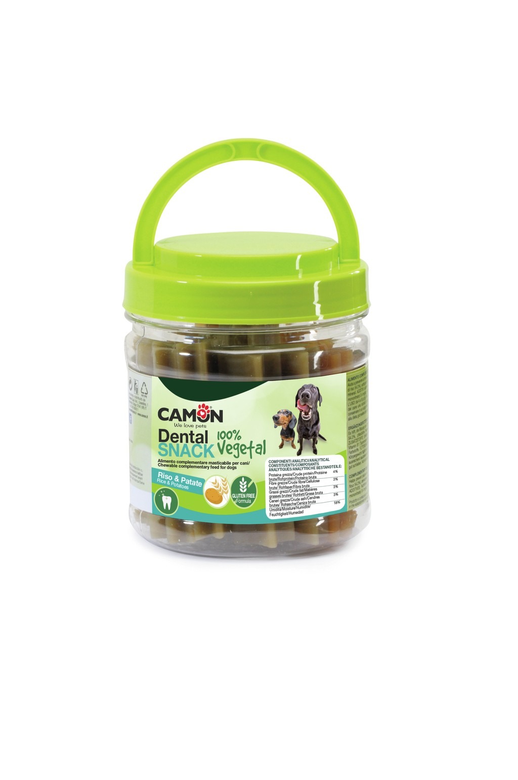 Dental snack box sticks with rice and potatoes